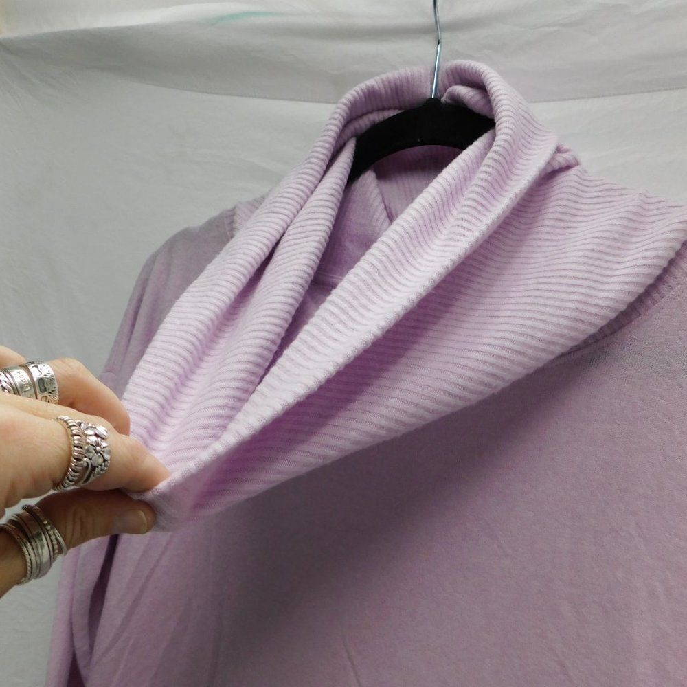 Rachel Zoe M Light Purple Super Soft Cowl Neck Sweater EUC - Picture 3 of 5
